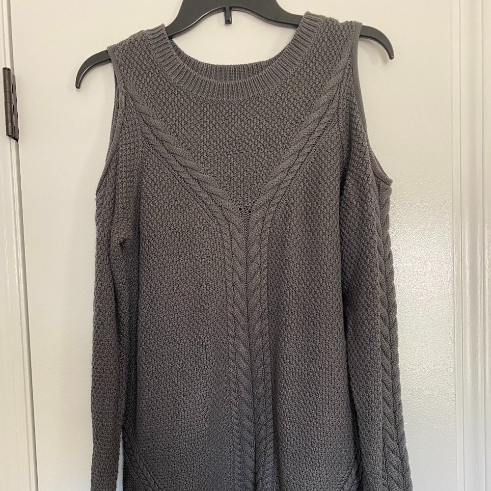 Longer Cold Shoulder Sweater
